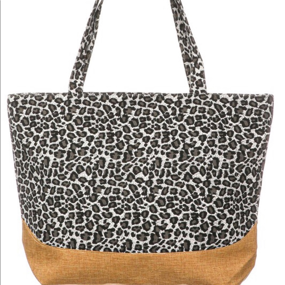 Black Animal Print Tote Bag - Picture 2 of 6